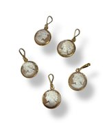 Pendant Mandile 1922 Woman Cammei  in Silver Conchiglia 2MCICM162D - 2MCICM162D